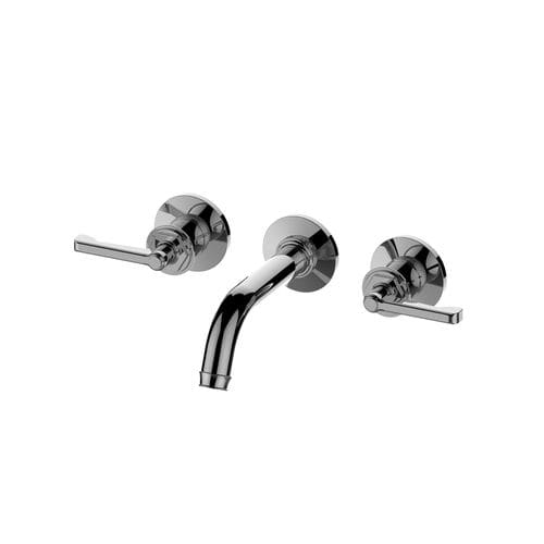 Einhebelmischer für Waschtisch - E-11630-LM60B - GRAFF - wandmontiert / aus verchromtem Metall / für den Innenraum