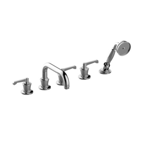 Zweigriffmischer für Dusche - E-11651-LM60B - GRAFF - Badewannen / Aufsatz / aus verchromtem Metall