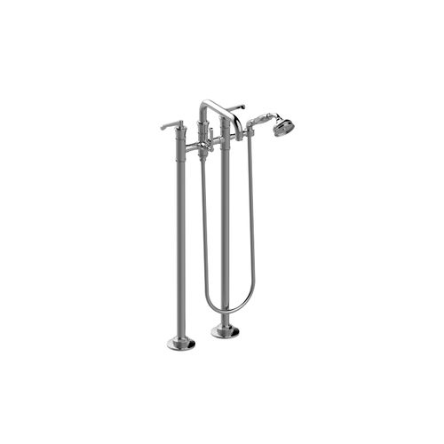 Badewannen-Einhebelmischer - E-11657-LM60B - GRAFF - bodenstehend / aus verchromtem Metall / für Badezimmer