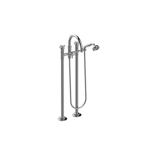 Badewannen-Einhebelmischer - E-11654-C20B - GRAFF - bodenstehend / aus verchromtem Metall / für Badezimmer