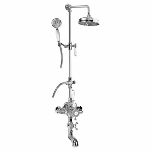 Wandmontiertes Duschsystem - ED4.01-LC1 - GRAFF - modern / für Gewerbegebrauch / mit Handbrause