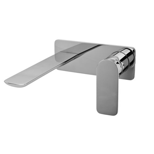Einhebelmischer für Waschtisch - E-6335-LM42W-T - GRAFF - wandmontiert / mechanisch / aus verchromtem Metall