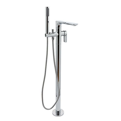 Einhebelmischer für Badewanne - E-6354-LM42N-T - GRAFF - bodenstehend / mechanisch / aus verchromtem Metall