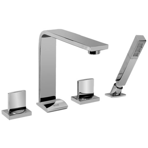 Zweigriffmischer für Dusche - E-3651-C14B - GRAFF - für Badewanne / Aufsatz / aus verchromtem Metall