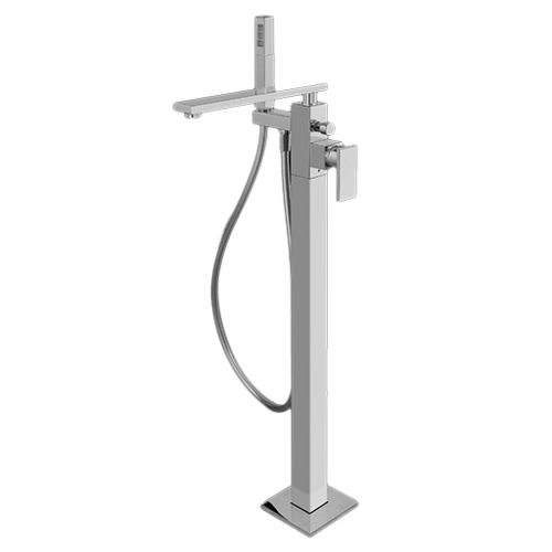 Einhebelmischer für Badewanne - E-3754-LM31N-T - GRAFF - bodenstehend / mechanisch / aus verchromtem Metall