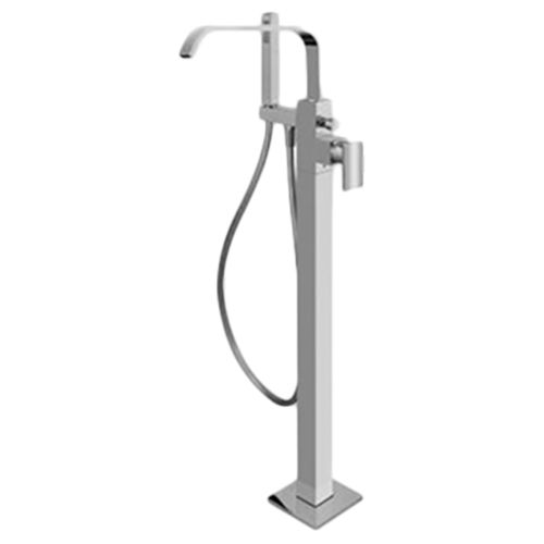 Einhebelmischer für Badewanne - E-2357-LM31N-T - GRAFF - bodenstehend / mechanisch / aus verchromtem Metall
