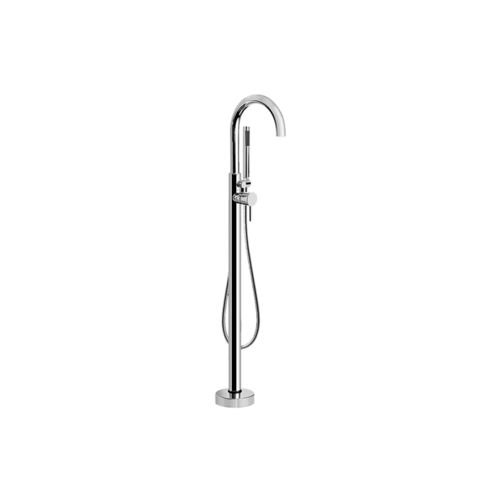 Einhebelmischer für Badewanne - E-1752-LM3F-T - GRAFF - bodenstehend / mechanisch / aus verchromtem Metall