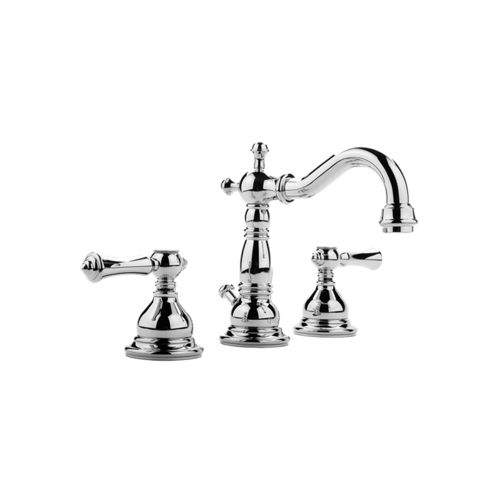 Zweigriffmischer für Waschtisch - E-2500-LM15 - GRAFF - Aufsatz / Messing / für Badezimmer
