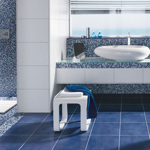 Feinsteinzeug-Mosaikfliese - LAVITA : INDIGO-BLUE - JASBA MOSAIK - Hochglanz / matt / für Küche