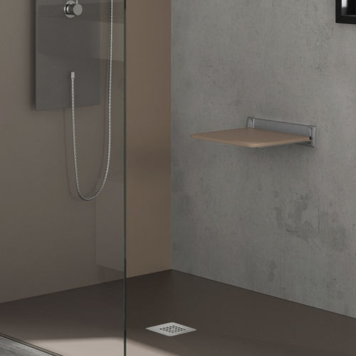 Klappbarer Duschsitz - SHOW - ACQUABELLA - wandmontiert / Aluminium / für Gewerbegebrauch