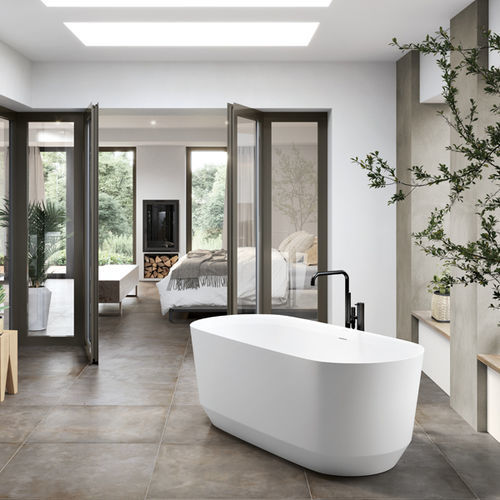 Ovale Badewanne - VENET - ACQUABELLA - freistehend / für Wohnungen / Verbundwerkstoff
