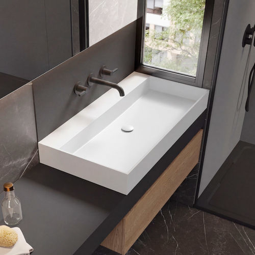 Mineralwerkstoff-Waschtischplatte - TANA - ACQUABELLA