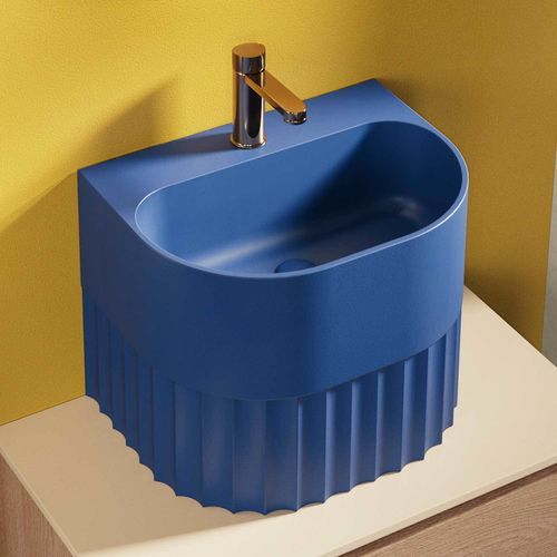 Aufsatzwaschbecken - DELIA ZERO - ACQUABELLA - Wand / Verbundwerkstoff / individuell gestaltbar