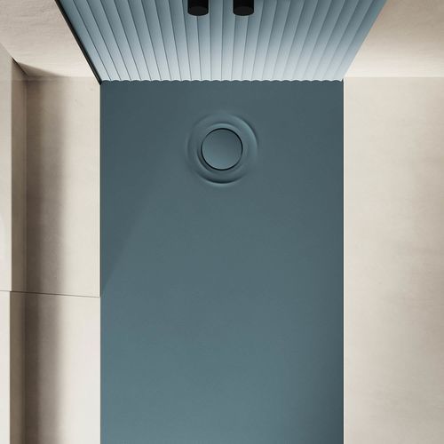 Rechteckige Duschwanne - ACQUA ZERO - ACQUABELLA - extraflach / Verbundwerkstoff / Mineralstein