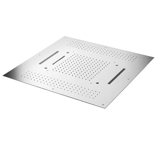 Duschkopf für Deckeneinbau - E044173 - ALMAR - quadratisch / Wasserfall / Chromotherapie