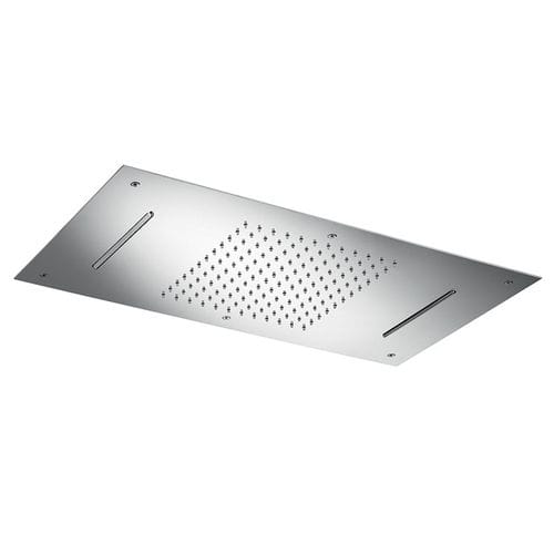 Duschkopf für Deckeneinbau - E044111 - ALMAR - rechteckig / Wasserfall / Chromotherapie