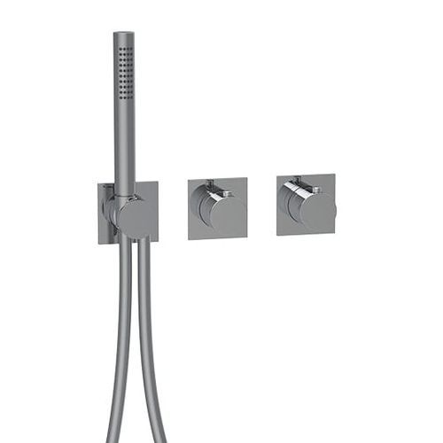 Zweigriffmischer für Dusche - E180183 - ALMAR - wandmontiert / thermostatisch / Metall