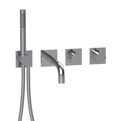 Zweigriffmischer für Duschen - E180185 - ALMAR - wandmontiert / thermostatisch / Metall