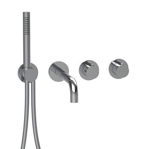 Zweigriffmischer für Duschen - E180135 - ALMAR - wandmontiert / thermostatisch / Metall