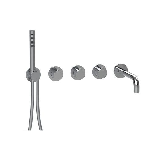 Zweigriffmischer für Duschen - E180136 - ALMAR - für Badewanne / wandmontiert / thermostatisch