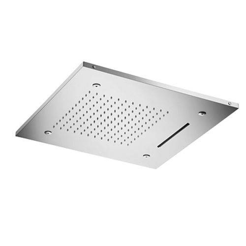 Duschkopf für Deckeneinbau - E044139 - ALMAR - quadratisch / Wasserfall / Chromotherapie