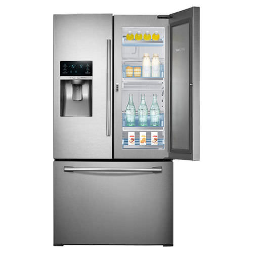 Amerikanischer Kühlschrank - RF28HDEDTSR/AA - SAMSUNG Home Appliances - für Privatgebrauch / freistehend / Edelstahl