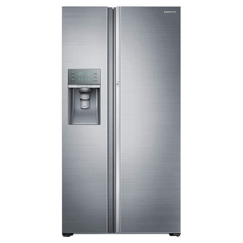 Amerikanischer Kühlschrank - RH22H9010SR/AA - SAMSUNG Home Appliances - für Privatgebrauch / freistehend / Edelstahl