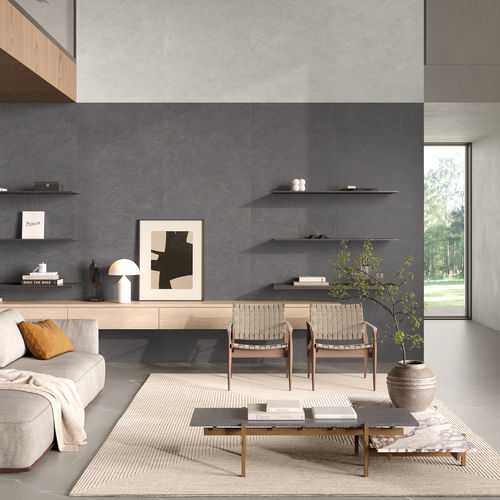 Feinsteinzeug-Steinplatte - BURGUNDY  - LAMINAM - für Fassaden / für Wand / für Fußboden