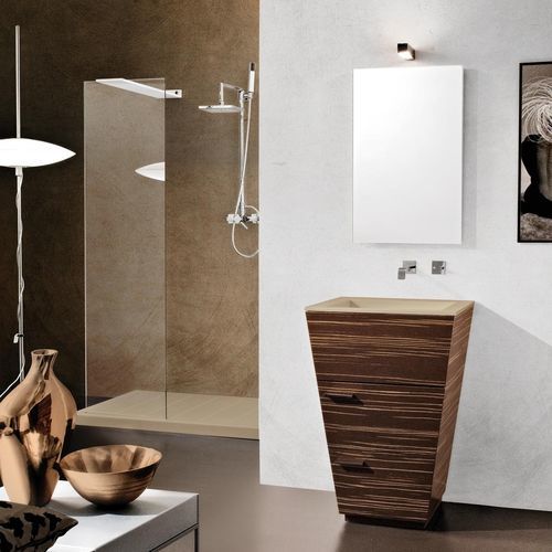 Freistehender Waschtisch-Unterschrank - LIBECCIO 05 - LASAIDEA - Holz / Harz / modern