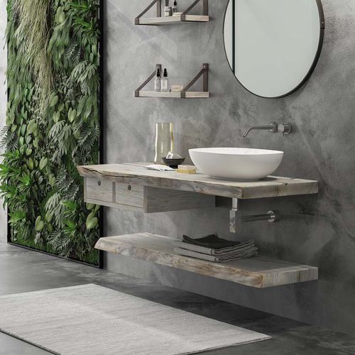 Holz-Waschtischplatte - LIFE 03 - LEGNOBAGNO - Keramik