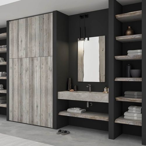 Wandhängender Waschtisch-Unterschrank - LIFE - LEGNOBAGNO - Holz / modern / ohne Tür