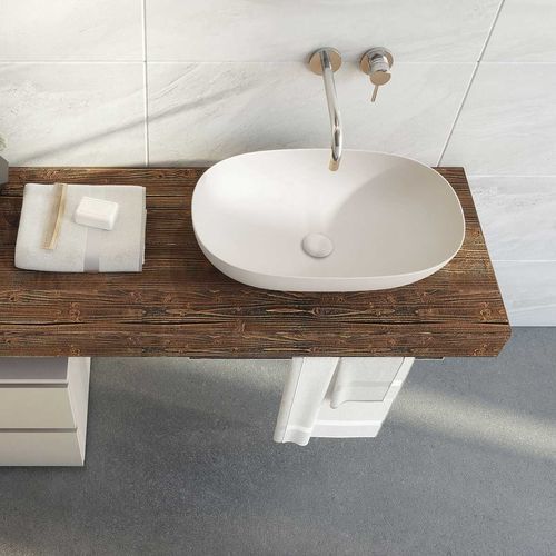 Tanne-Waschtischplatte - FL17 - LEGNOBAGNO - Keramik / Harz / HPL