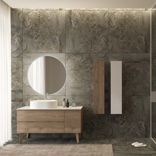 Freistehender Waschtisch-Unterschrank - FL01 - LEGNOBAGNO - Holz / modern / mit Tür
