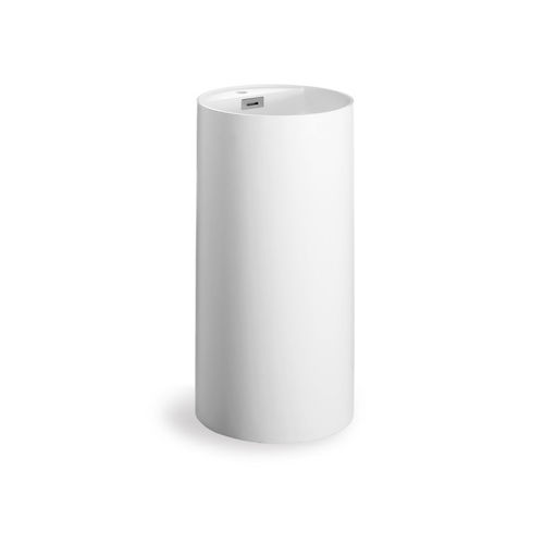 Bodenstehendes Waschbecken - MOMON : 53559.26 - LINEABETA - Keramik / mit Ablage / rund