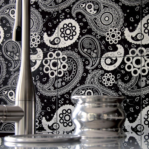 Marmorfliesen - ACQUAFORTE : PAISLEY - LITHOS MOSAICO ITALIA - für den Innenraum / bodenstehend / Motiv
