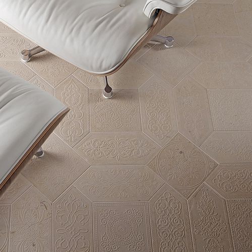 Marmorfliesen - ACQUAFORTE : CASALE GRANDE - LITHOS MOSAICO ITALIA - matt / für den Innenraum / bodenstehend