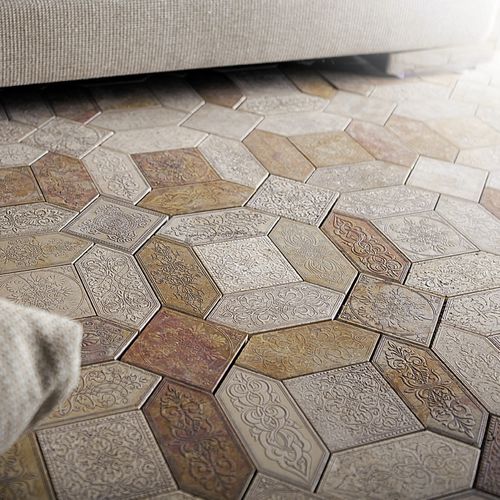 Marmorfliesen - ACQUAFORTE : CASALE PICCOLO - LITHOS MOSAICO ITALIA - matt / für den Innenraum / bodenstehend