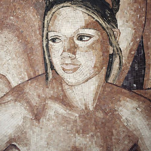 Mosaik-Dekorplatte - ARTISTIC : THE BATH  - LITHOS MOSAICO ITALIA - wandmontiert / Marmor / texturiert