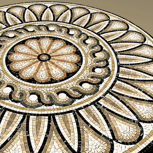 Marmor-Mosaikfliese - ARTISTIC : ZARA - LITHOS MOSAICO ITALIA - poliert / matt / für den Innenraum