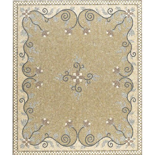 Marmor-Mosaikfliese - ARTISTIC : PERPIGNAN - LITHOS MOSAICO ITALIA - für den Innenraum / Boden / geometrisches Muster