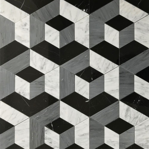 Marmor-Mosaikfliese - MAISON & OBJET : PANNELLO 05 - LITHOS MOSAICO ITALIA - matt / für den Innenraum / Wand