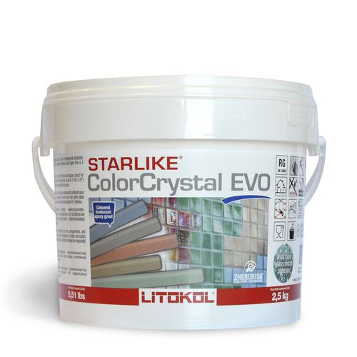 Säurefester Mörtel - STARLIKE COLORCRYSTAL EVO - LITOKOL - für Verfugung / Spachtel / für Fliesen