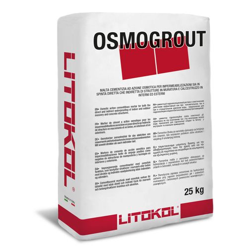 Schutzmörtel - OSMOGROUT - LITOKOL - wasserdicht / für Mauerwerk / für Beton