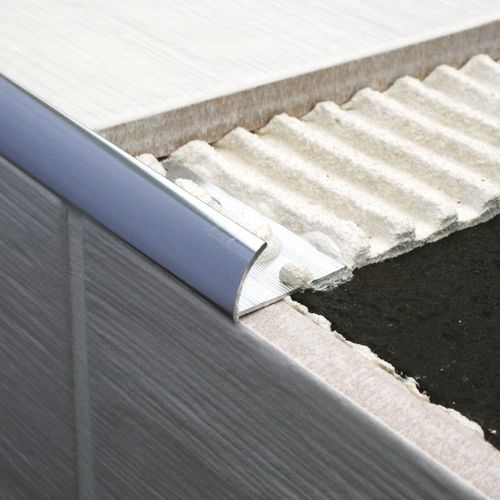 Aluminium-Abschlussprofil - ERA  - LITOKOL - für Fliesen / für Außeneckprofil / Viertelrund