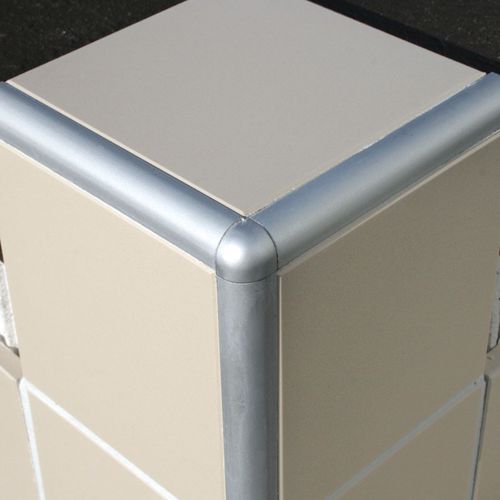 Aluminium-Abschlussprofil - ETA  - LITOKOL - für Fliesen / für Außeneckprofil / Viertelrund