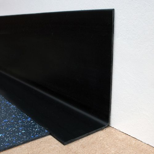 Schwarze Zierleiste - KSI  - LITOKOL - PVC / für Eckeinbau / L-förmig