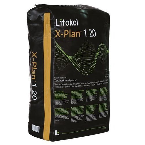 Nachbearbeitungs-Mörtel - X-PLAN&reg; 1-20 - LITOKOL - selbstnivellierend / zur Endbearbeitung / für Estrich