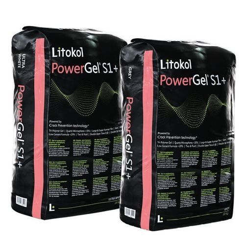 Selbstklebender Klebemörtel - POWERGEL&reg; S1+ - LITOKOL - für Fliesen / für Stein / für Wand