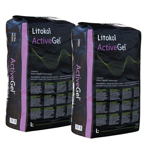 Klebemörtel für Fliesen - ACTIVEGEL&reg; - LITOKOL - für Stein / für Marmor / Polymer