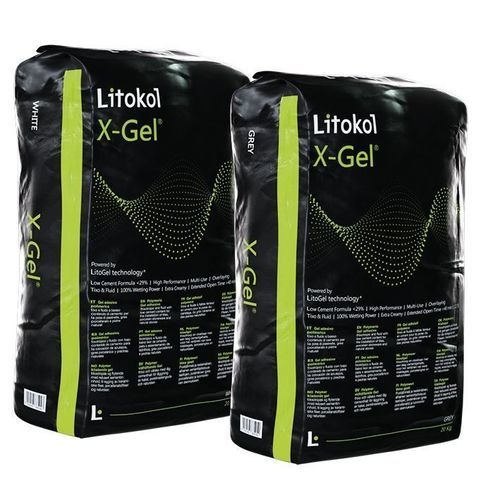 Klebemörtel für Estrich - X-GEL&reg; - LITOKOL - für Fliesen / für Wand / Polymer